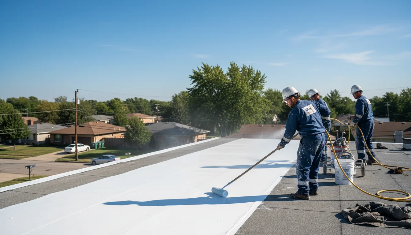 Commercial roof coating in Clifton, IL near me